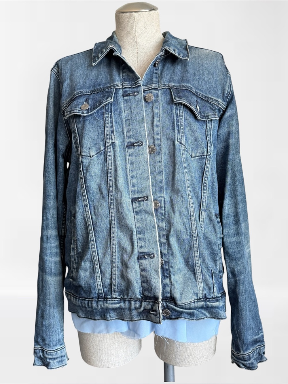 Gap Denim Icon Jacket — Size L Tall